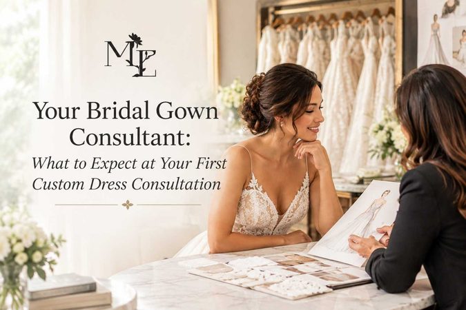 Your Bridal Gown Consultant: What to Expect at Your First Custom Dress Consultation?